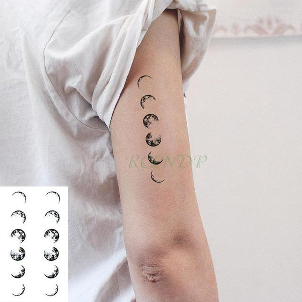 Waterproof Temporary Tattoo Sticker Black Devil Doesn't Sleep English Letters Flash Tatoo Fake Tatto Neck Wrist For Woman Men