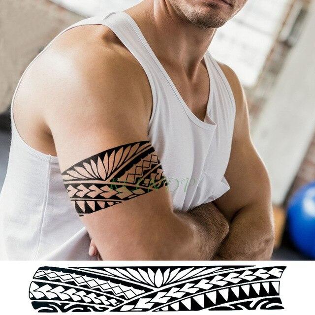 Waterproof Temporary Tattoo Sticker stripe Bar code streak line Fake Tatto Flash Tatoo Back leg Abdomen Arm for Men Women