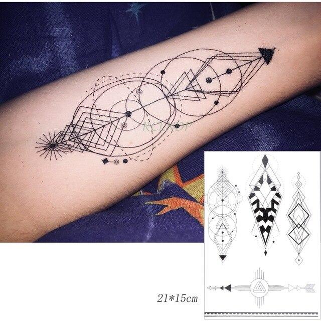 Waterproof Temporary Tattoo Sticker stripe Bar code streak line Fake Tatto Flash Tatoo Back leg Abdomen Arm for Men Women