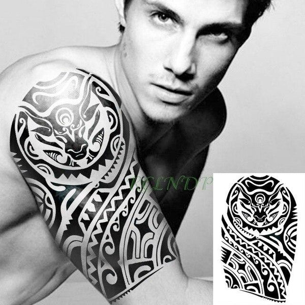 Waterproof Temporary Tattoo Sticker stripe Bar code streak line Fake Tatto Flash Tatoo Back leg Abdomen Arm for Men Women