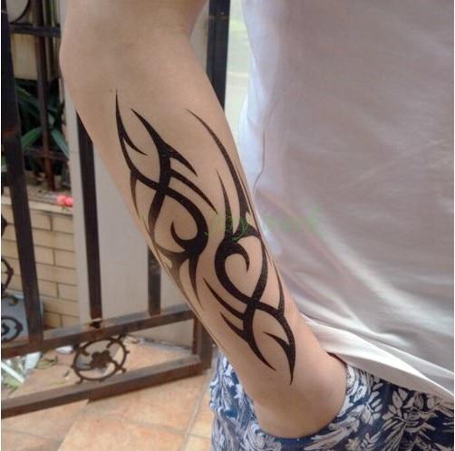 Waterproof Temporary Tattoo Sticker stripe Bar code streak line Fake Tatto Flash Tatoo Back leg Abdomen Arm for Men Women