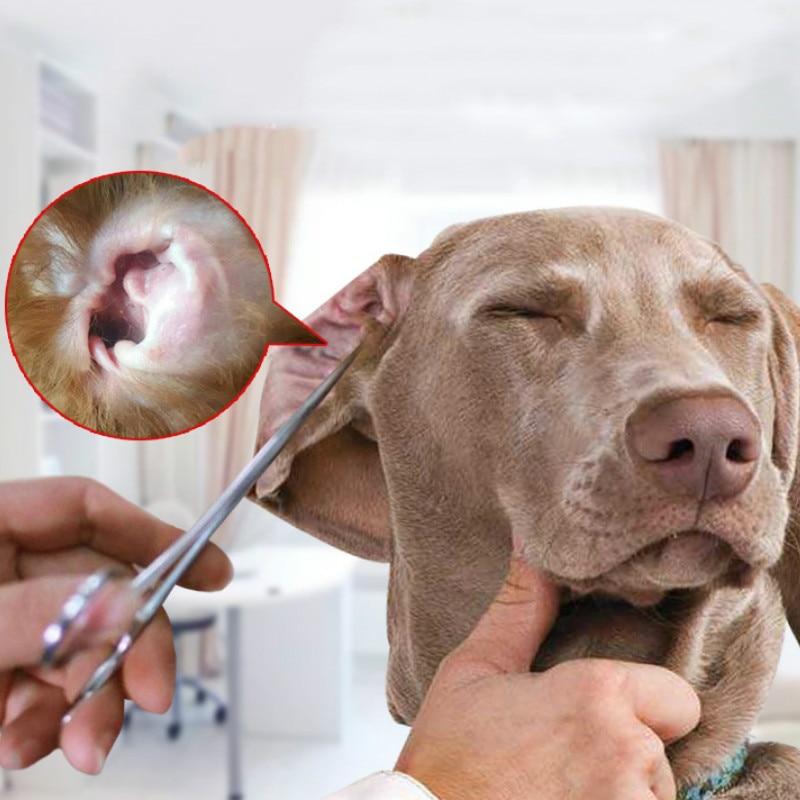 Dog Accessories Clean Ears Hair Pet Cleaning Pliers Pet Cat Dog Hemostasis Hair Clipper Cleaning Ear Elbow Pet Grooming Supplies