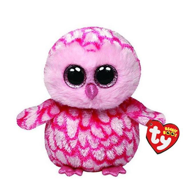 Ty Beanie Boos Plush Toy Owl Penguin Dog Giraffe Cat Raccoon Sheep Bat Cattle Plush Animal Toy Gift for Children 15cm
