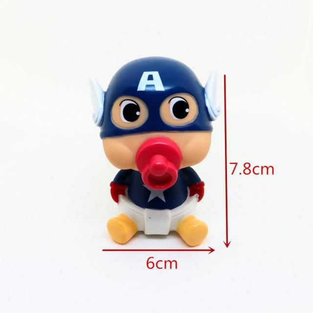 Cartoon Plastic Baymax Robot Shaking Head Figure Car Ornaments Auto Interior Decorations Big Hero Doll Toys Ornament Car-Styling