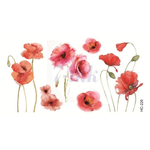 Waterproof Temporary Tattoo Stickers Beautiful Flower Rose fake Tatto Flash Tatoo Tatouage Hand Back Foot Arm for Girl Women Men