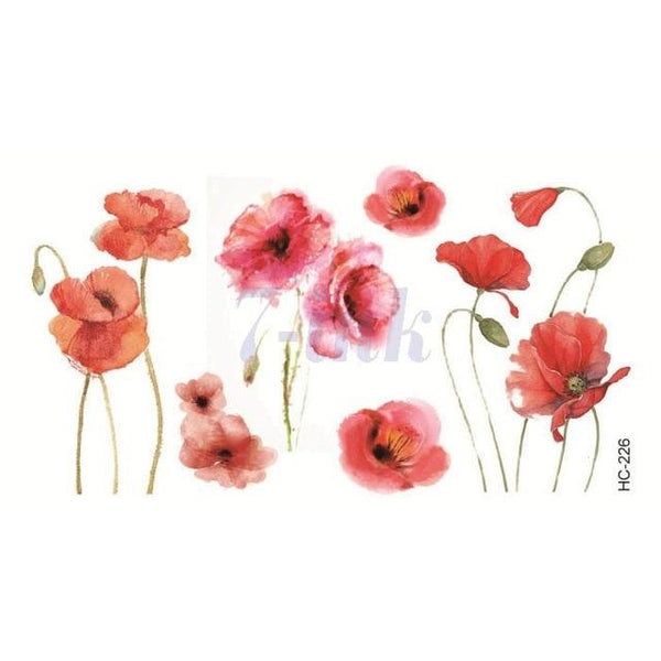 Waterproof Temporary Tattoo Stickers Beautiful Flower Rose fake Tatto Flash Tatoo Tatouage Hand Back Foot Arm for Girl Women Men