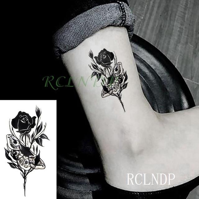 Waterproof Temporary Tattoo Stickers Beautiful Flower Rose fake Tatto Flash Tatoo Tatouage Hand Back Foot Arm for Girl Women Men