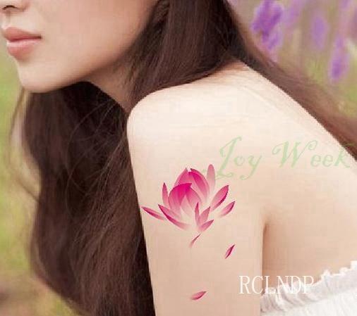 Waterproof Temporary Tattoo Stickers Beautiful Flower Rose fake Tatto Flash Tatoo Tatouage Hand Back Foot Arm for Girl Women Men