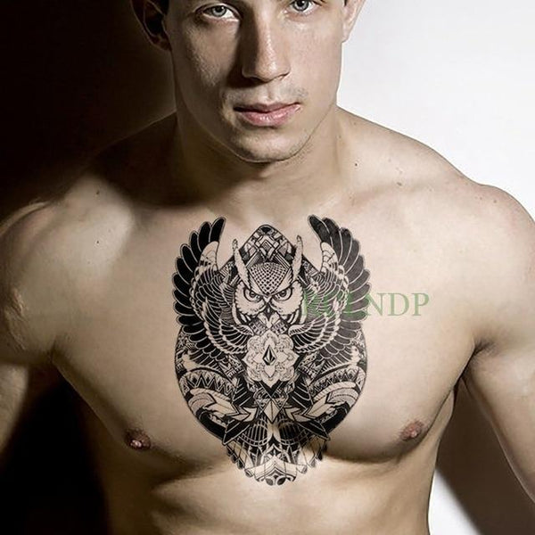 Waterproof Temporary Tattoo Sticker cool eagle wing man Fake Tatto Flash Tatoo Back leg Abdomen Arm tatouage for Girl Women Men