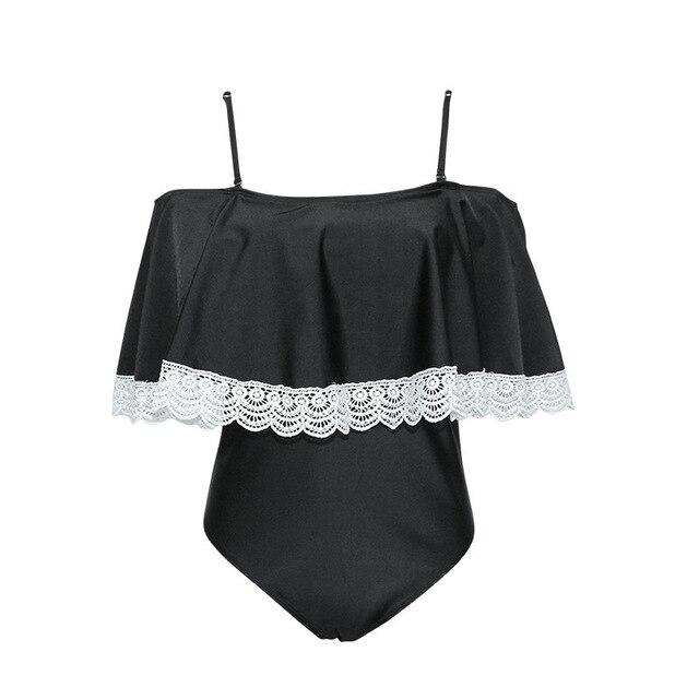 Ruffle Swimsuit Women 2019 One Piece Swimwear Female One-Piece Suits Bathing Suit Padded May Beachwear Swimming Suit For Women