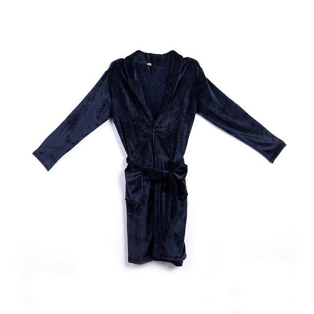 Winter Men's Winter Warm Robes Thick Lengthened Plush Shawl Bathrobe Kimono Home Clothes Long Sleeved Robe Coat peignoir homme