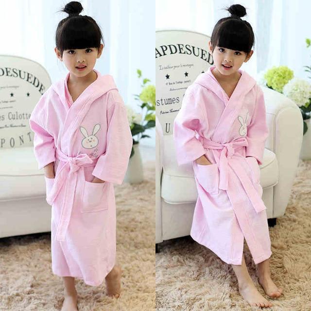 CAVME 2019 Summer Waffle Bathrobe Cotton Kimono Hotel Robe for Women Family Men's Sleepwear Hooded Nightgown V-Neck Plus Size