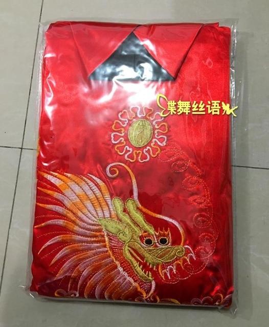 Hotel bathrobe Chinese Men Reversible Satin Robe Gown male Embroider Dragon Kimono Bathrobe Two-side dressing gown Sleepwear