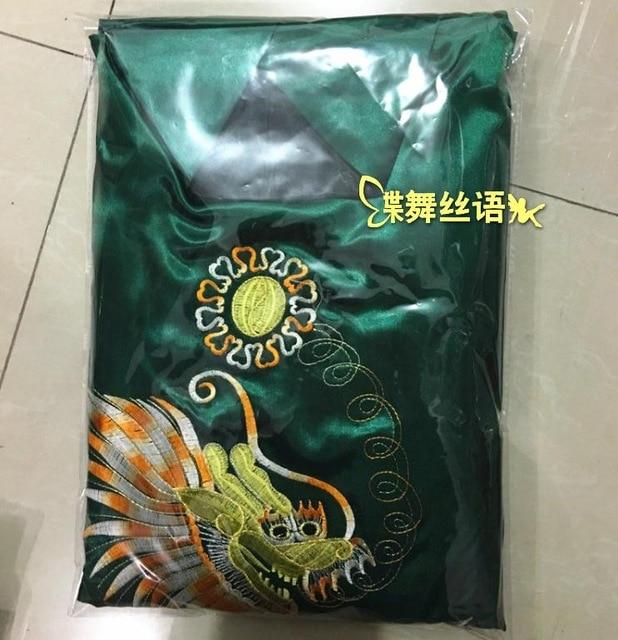 Hotel bathrobe Chinese Men Reversible Satin Robe Gown male Embroider Dragon Kimono Bathrobe Two-side dressing gown Sleepwear
