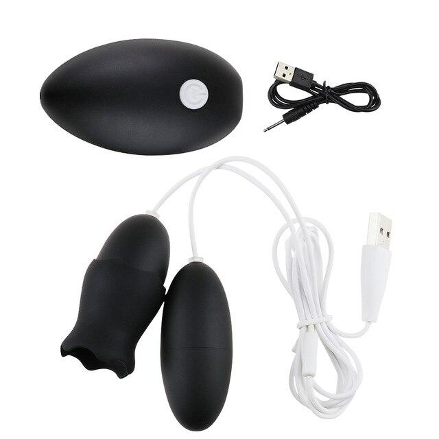 Powerful Vaginal Ball Blowjob Orgasm Anal Massager Bullet Vibrator G Spot Clitoral Tongue Licking Egg Sex Toys for Women Sexo