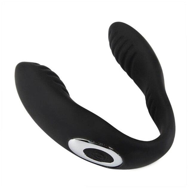 Rechargeable U Shape 10 Speed Clitoral Vibrator G-Spot Massager Women Lesbian Sex Toy Hot