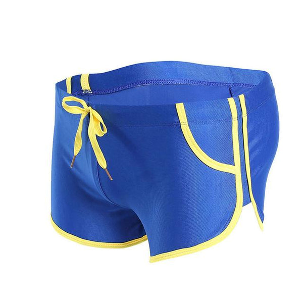 Men Summer Swimwear Quick Dry SwimmingTrunks Surfing Swim Briefs Tether Shorts Slim Short Pants Beach Sea Board Surf Swimsuit