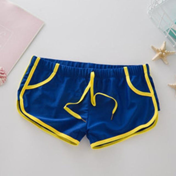 Men Summer Swimwear Quick Dry SwimmingTrunks Surfing Swim Briefs Tether Shorts Slim Short Pants Beach Sea Board Surf Swimsuit