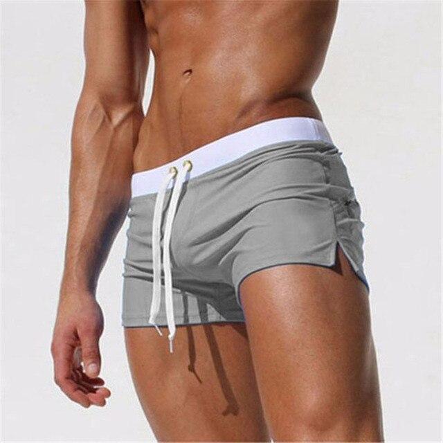 2019 New Men Swimwear Sexy Swimming Trunks Sunga Hot Swimsuit Mens Swim Briefs Beach Shorts Mayo Sungas De Praia Homens