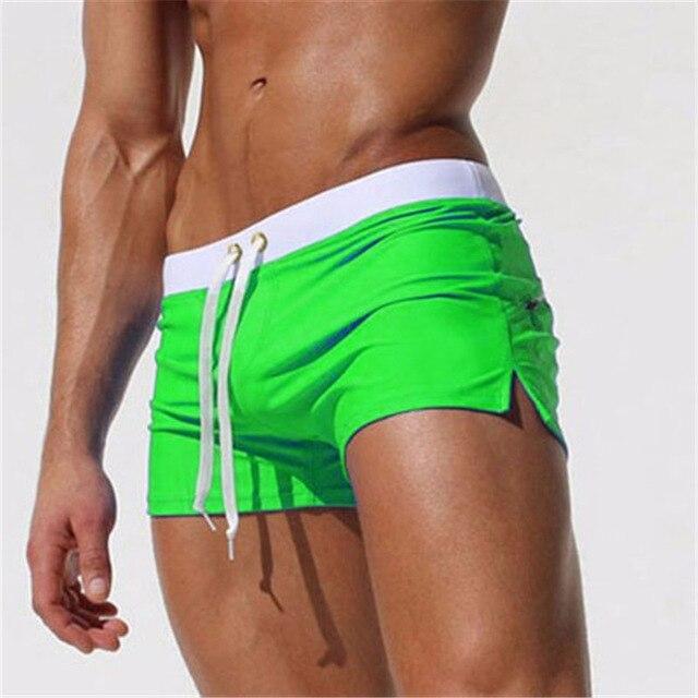 2019 New Men Swimwear Sexy Swimming Trunks Sunga Hot Swimsuit Mens Swim Briefs Beach Shorts Mayo Sungas De Praia Homens