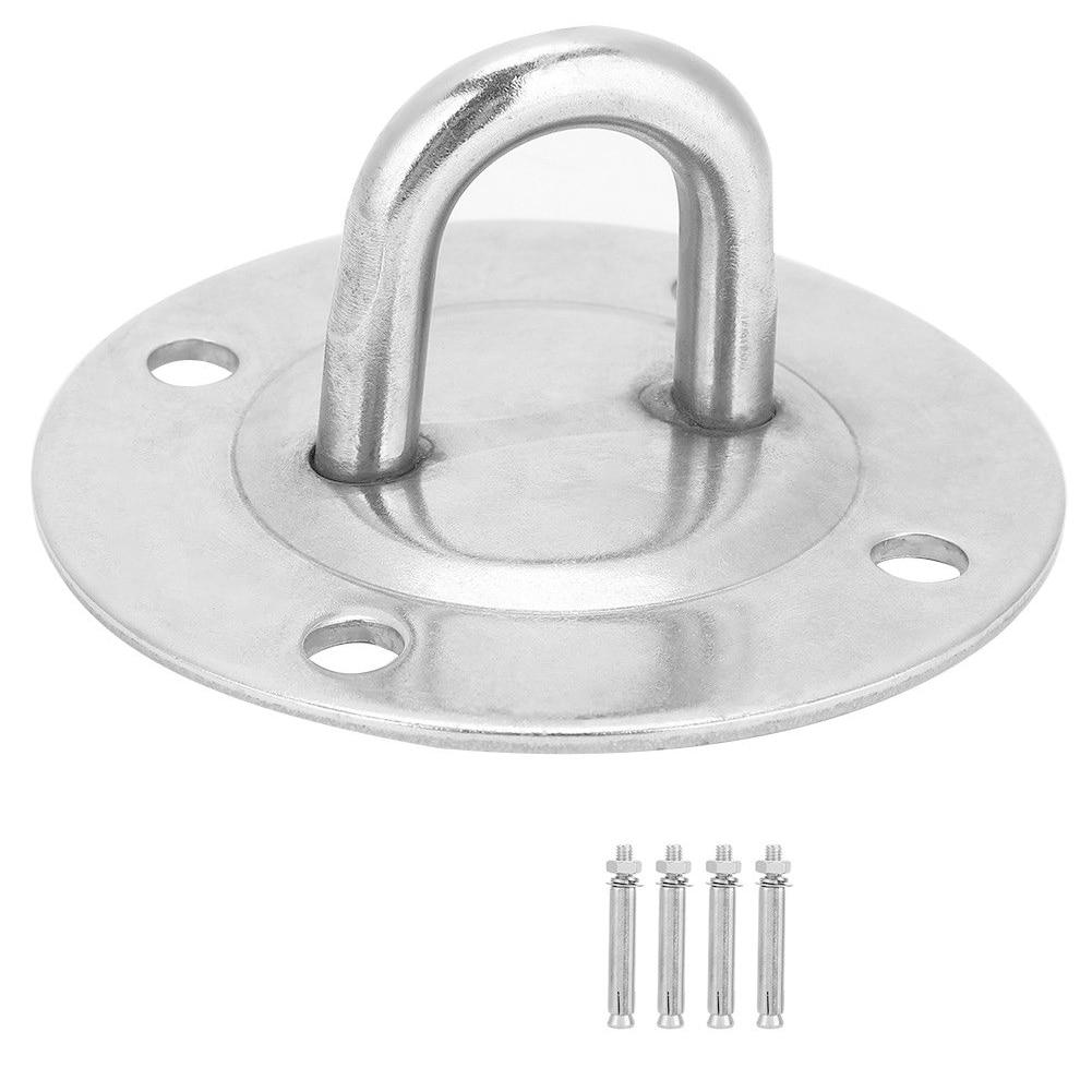 Fitness Accessories Aerial Fixed Disc Gym Stainless Steel Yoga Hammock Mount Hook Bolts Wall Hanging Hangers Ceiling Buckle