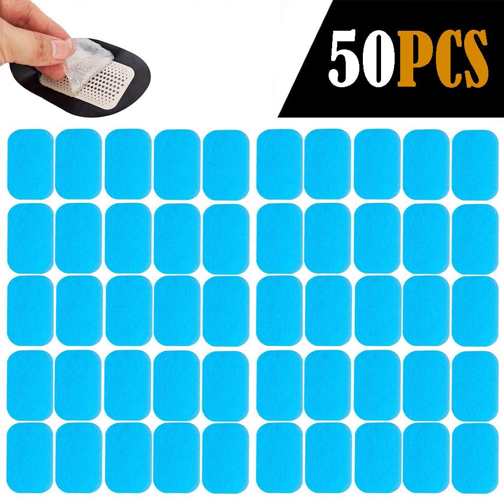 50PCS EMS Abs Replacement Gel Pads Hydrogel Pads Sticker Abdominal Toning Electric Muscle Stimulation Toner Fitness Accessories