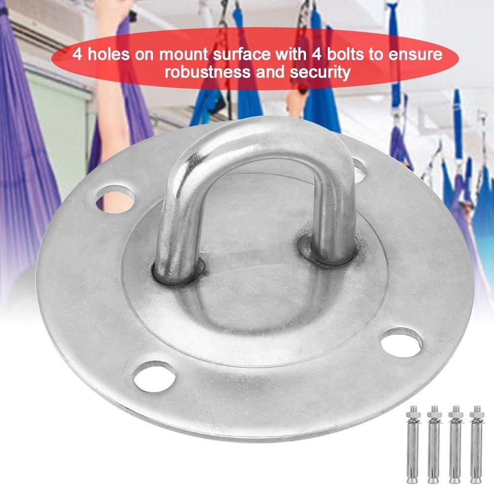 Hook Fitness Accessories Bolts Wall Ceiling Stainless Steel Fixed Disc Yoga Hammock Mount Hanging Gym Hangers Aerial Buckle