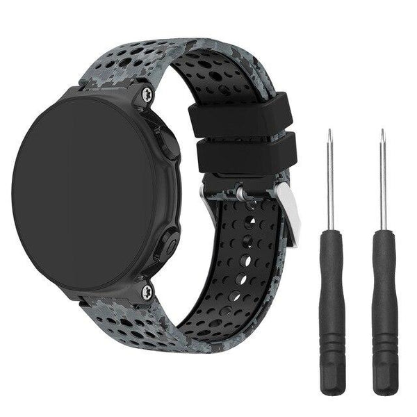 Silicone Watch Band Soft Bracelet fitness accessories equipment replace for Garmin Forerunner 220 230 235 620 630 735XT
