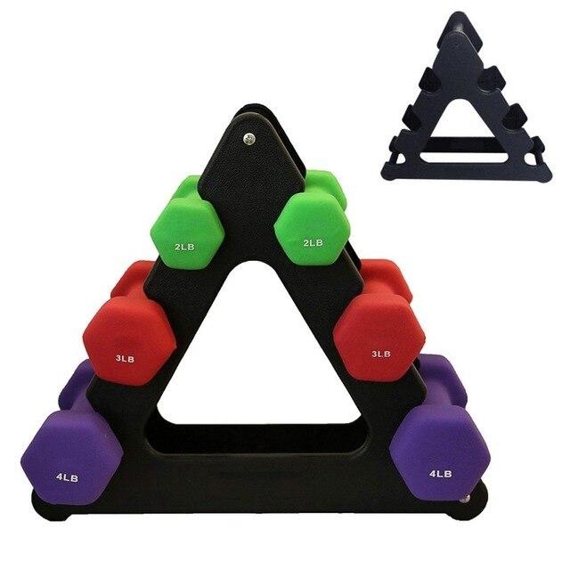Weight Lifting Dumbbell Bracket Stand Weight Support Dumbbell Floor Rack Home Exercise Equipment Fitness Accessories