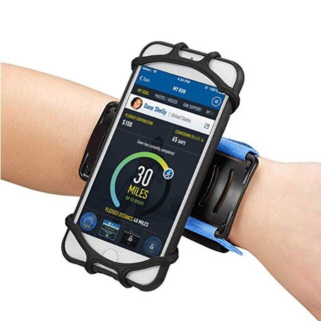 4-6 inch running bag wristband phone pouch women men sport gym arm band belt touch screen mobile phone for fitness accessories