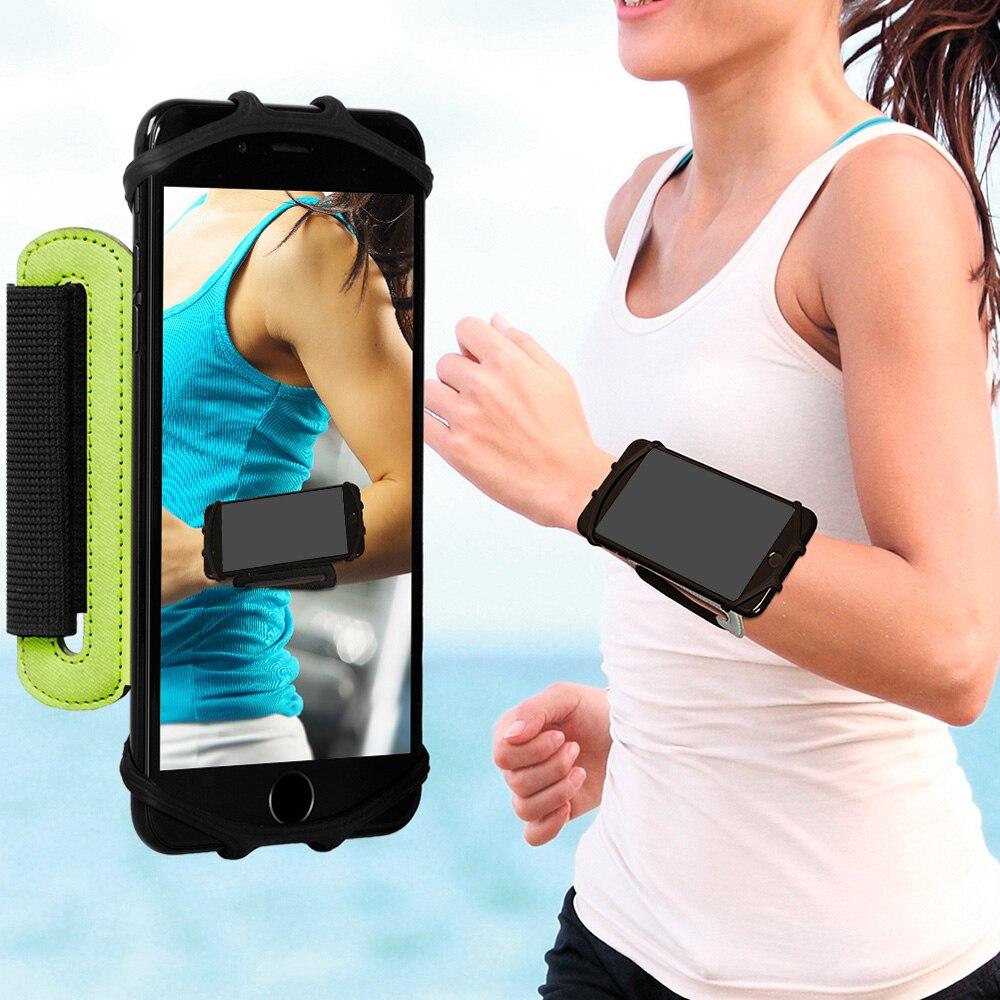 TOMSHOO 180° Rotatable Running Bag Phone Bag for Running Sports Accessories Run Wristband Exercise Workout Fitness Accessories