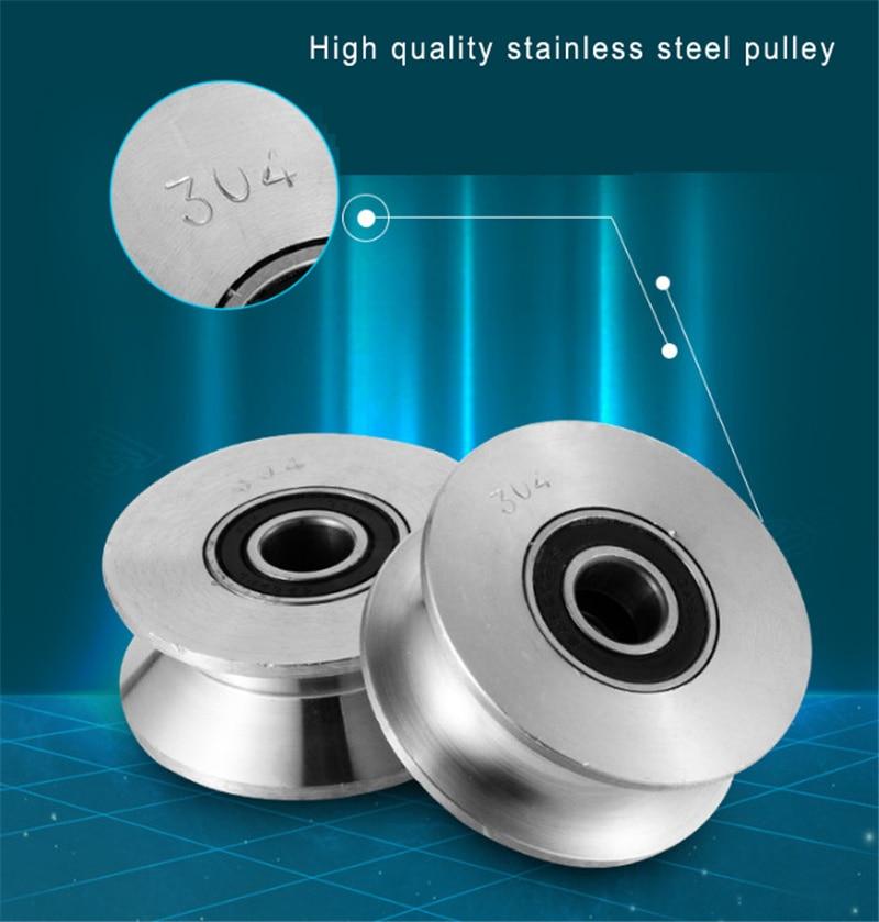 Universal High quality 304# Stainless steel diameter 48 68 73 120mm Bearing Pulley Fitness Equipment accessories