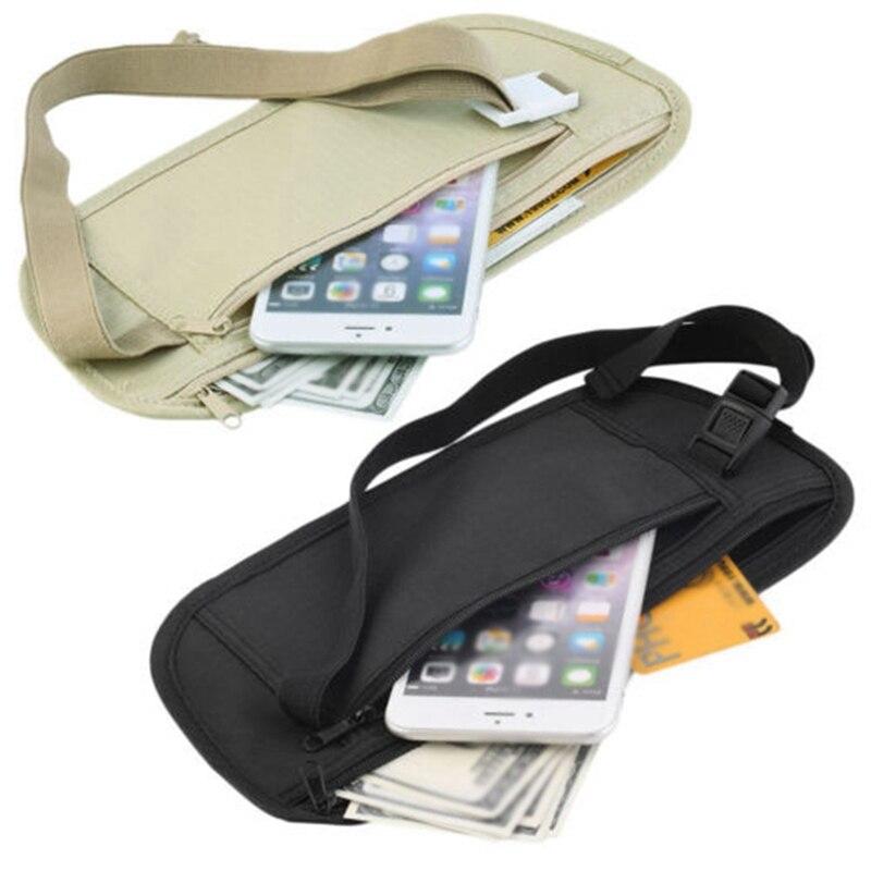 Fashion Casual Waist Bag Lightweight Waterproof Elastic Zipper Storage Bags Phone Case Outdoor Fitness Sportswear Accessories
