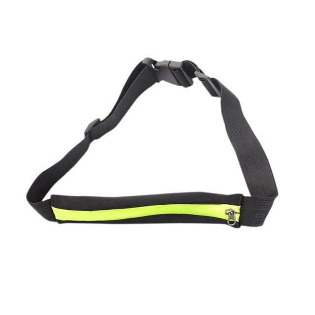Women Men Outdoor Unisex Small Waist Bag Water Resistant Elastic Zipper Buckled Storage Bags Fitness Sportswear Accessories
