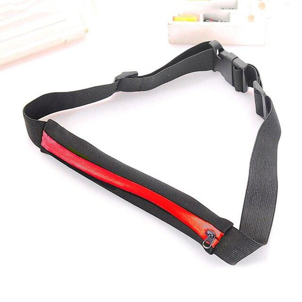 Women Men Outdoor Unisex Small Waist Bag Water Resistant Elastic Zipper Buckled Storage Bags Fitness Sportswear Accessories