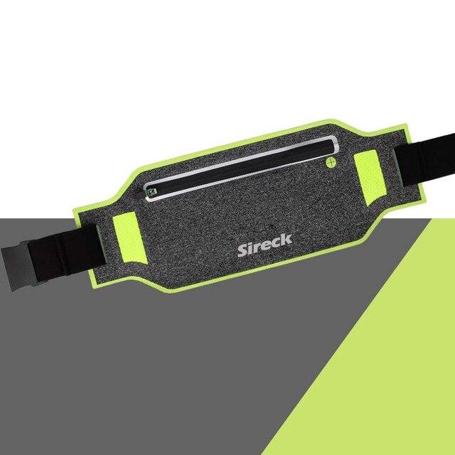 Sireck Running Waist Bag Waterproof Sport Bag For 6.0 Inch Phone Fanny Pack Jogging Belt Fitness Gym Hip Bag Running Accessories