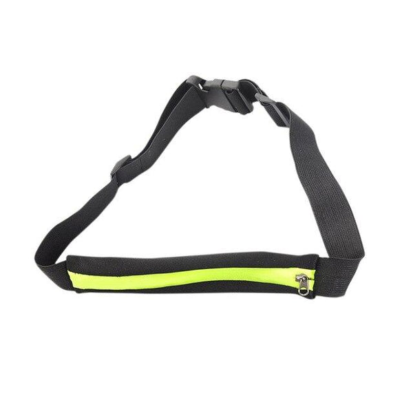 Women Men Small Waist Bag Water Resistant Elastic Zipper Buckled Storage Bags Outdoor Fitness Sportswear Accessories