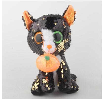 Ty Beanie Boos Plush Animal Doll Sequin Soft Stuffed Cat Owl Fox Rabbit Unicorn Flamingo Sheep Dragon Dog Penguin Toys 6" 15cm