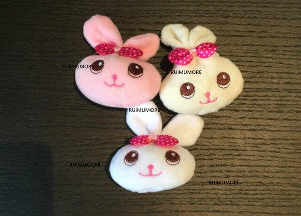 1X Super Kawaii Mini 5-12CM Rabbit Stuffed Plush TOY DOLL String Pendant Plush DOLL Wedding Bouquet Plush TOY DOLL
