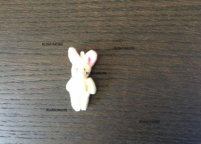1X Super Kawaii Mini 5-12CM Rabbit Stuffed Plush TOY DOLL String Pendant Plush DOLL Wedding Bouquet Plush TOY DOLL