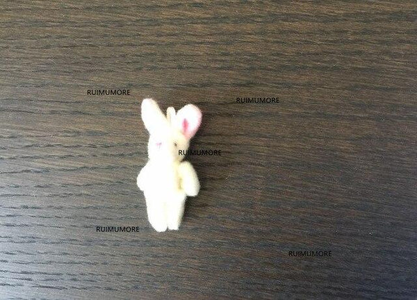 1X Super Kawaii Mini 5-12CM Rabbit Stuffed Plush TOY DOLL String Pendant Plush DOLL Wedding Bouquet Plush TOY DOLL
