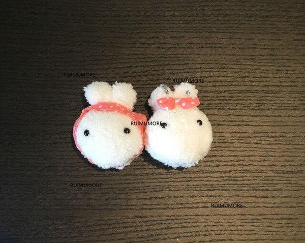 1X Super Kawaii Mini 5-12CM Rabbit Stuffed Plush TOY DOLL String Pendant Plush DOLL Wedding Bouquet Plush TOY DOLL