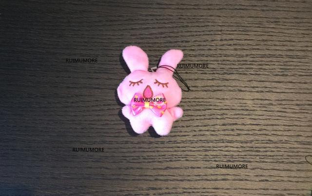 1X Super Kawaii Mini 5-12CM Rabbit Stuffed Plush TOY DOLL String Pendant Plush DOLL Wedding Bouquet Plush TOY DOLL