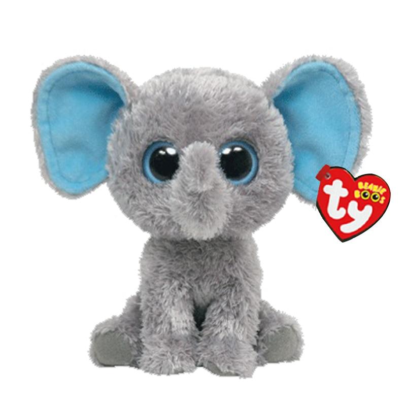 Ty Beanie Boos Stuffed & Plush Animals Peanut the Elephant Toy Doll 15cm
