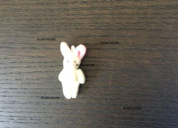 4Colors , Mini 9CM Rabbit Plush Stuffed animal TOY DOLL , Key chain gift Pendant rabbits Plush TOY DOLL
