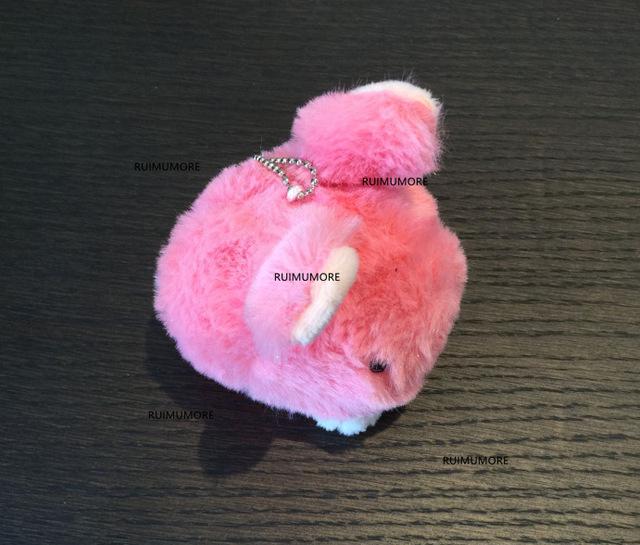 4Colors , Mini 9CM Rabbit Plush Stuffed animal TOY DOLL , Key chain gift Pendant rabbits Plush TOY DOLL