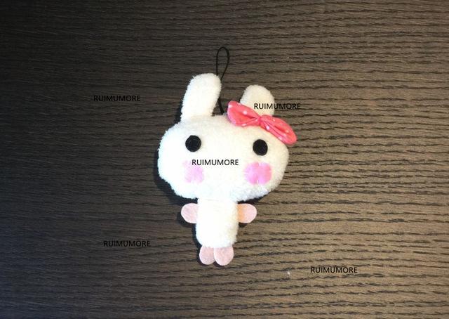 4Colors , Mini 9CM Rabbit Plush Stuffed animal TOY DOLL , Key chain gift Pendant rabbits Plush TOY DOLL