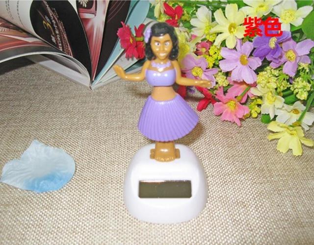 Solar Powered Dancing Girl Swinging Bobble Toy Gift For Car Decoration Novelty Happy Dancing Solar Girls Toys For Children