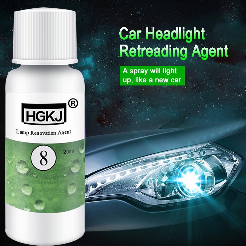 20ml HGKJ Car Accessories polishing headlight agent bright white headlight repair lamp Auto Cleaning Window Glass Cleaner TSLM1