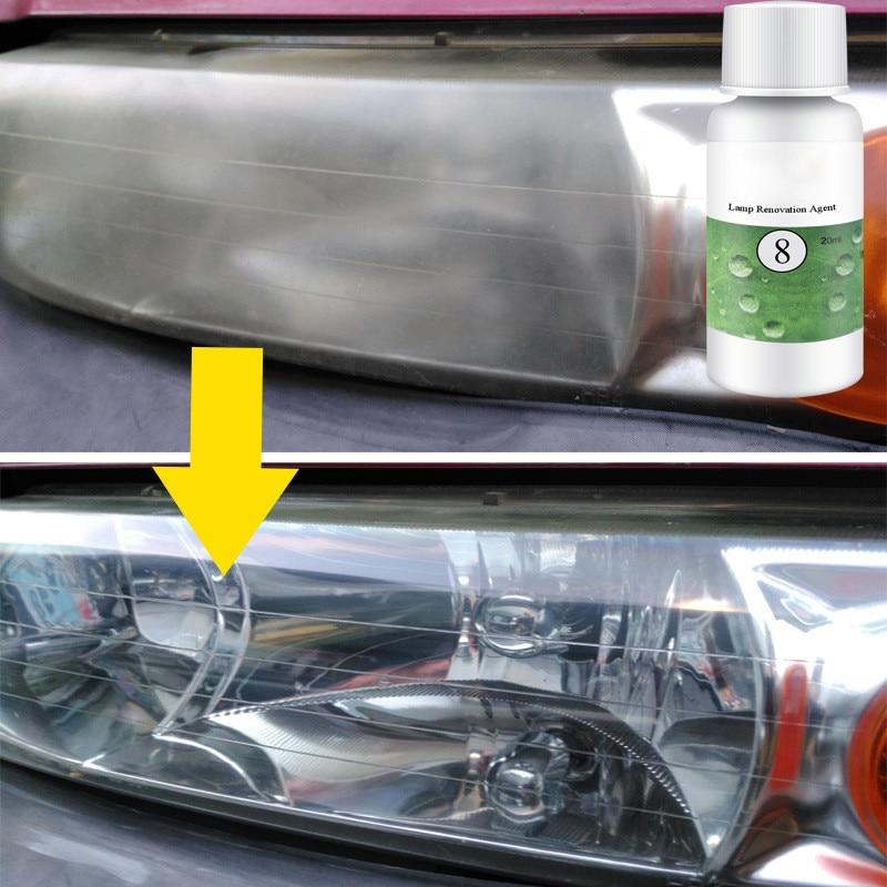 20ml HGKJ Auto Car Accessories Polishing Headlight Agent Bright White Headlight Repair Lamp Cleaning Window Glass Cleaner